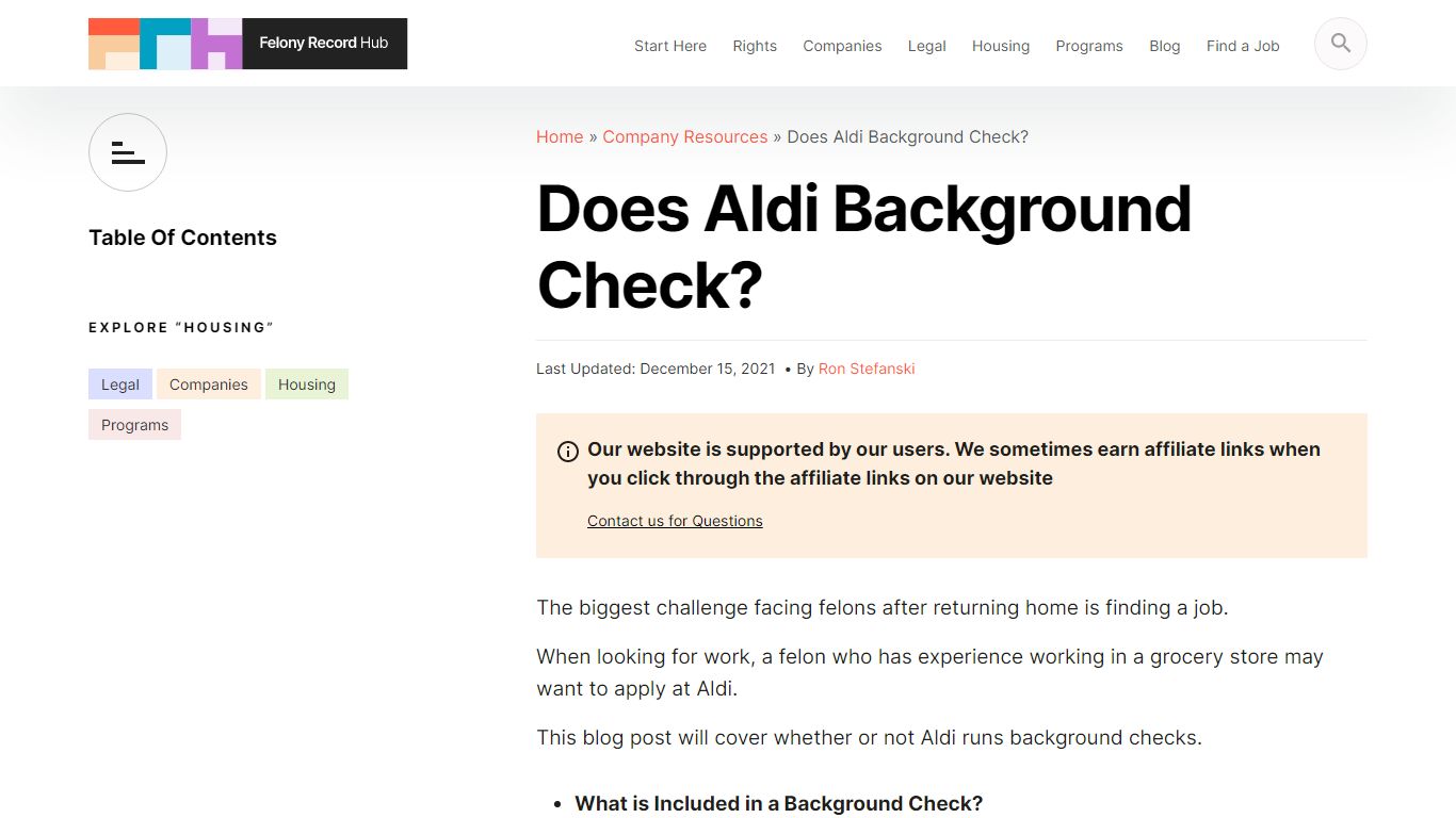 Does Aldi Background Check? | Felony Record Hub